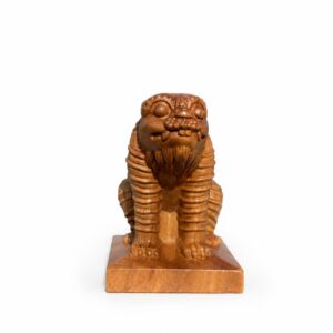 Hu Ye Tiger Deity Wood Figurine, approved variant product view.