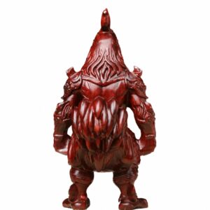 Armored Rooster Wood Figurine, approved main product view.
