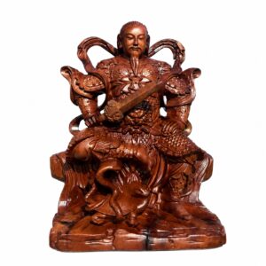 Zhenwu Emperor Wood Statue, approved main product view.