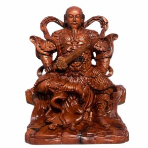 Zhenwu Emperor Wood Statue, approved main product view.