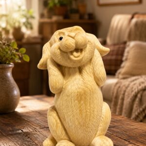 Golden Retriever Wood Figurine, approved scene product view.