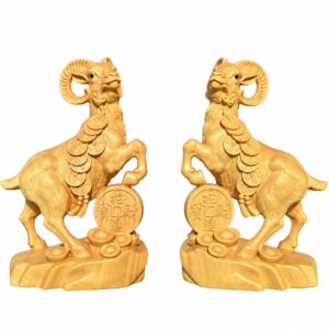 Ram Wood Figurine, approved main product view.