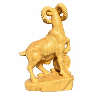 Ram Wood Figurine, approved main product view.