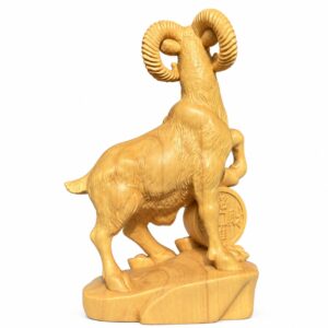 Ram Wood Figurine, approved main product view.