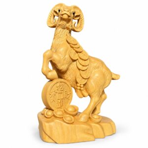 Ram Wood Figurine, approved variant product view.