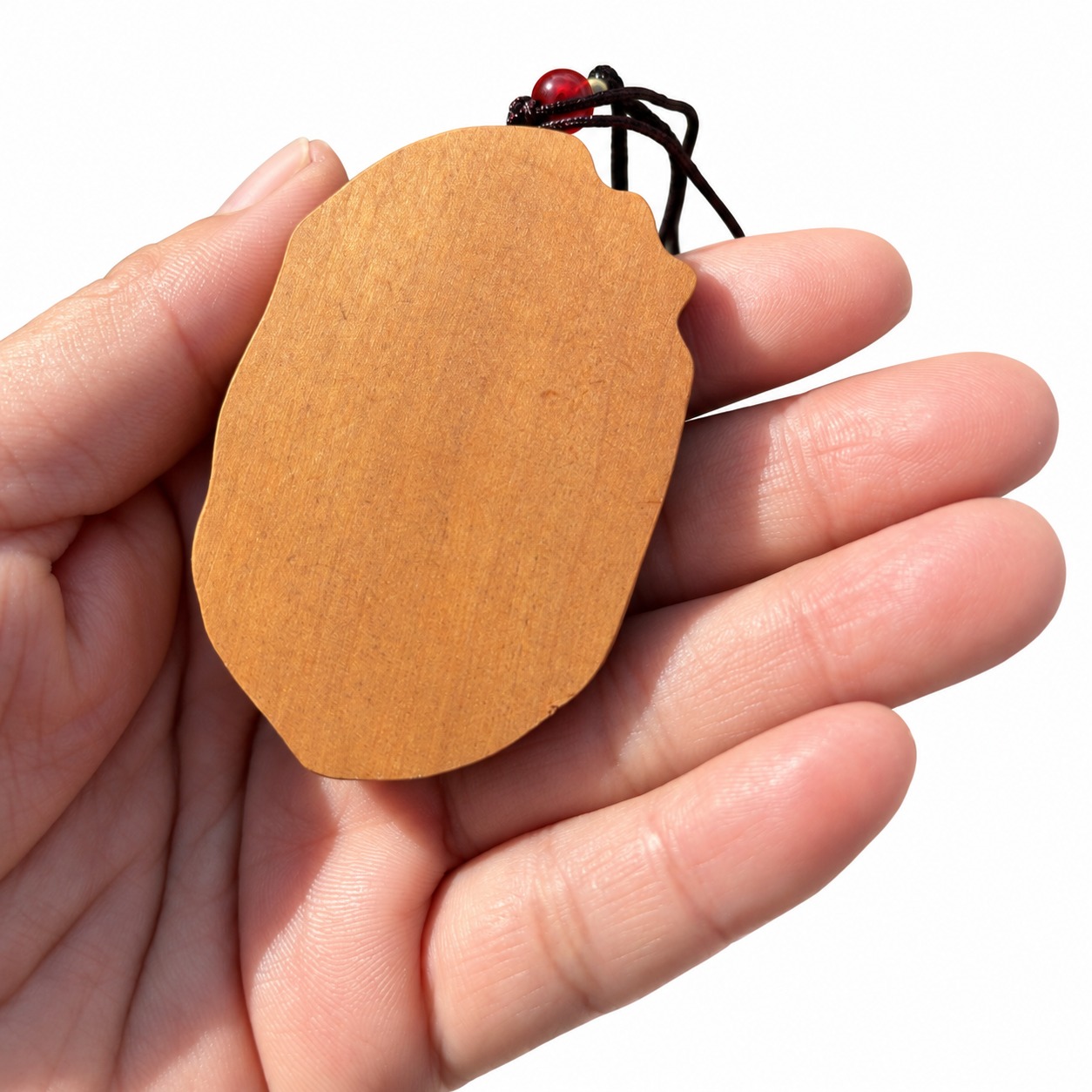 Hu Ye Tiger Deity Wood Pendant, approved main product view.