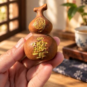 Gourd Wood Pendant, approved scene product view.