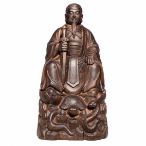 Zhenwu Emperor Wood Statue, approved main product view.