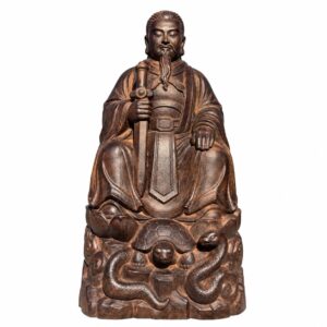 Zhenwu Emperor Wood Statue, approved main product view.