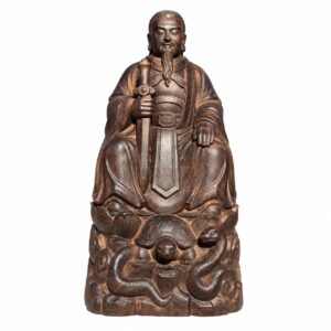 Zhenwu Emperor Wood Statue, approved main product view.