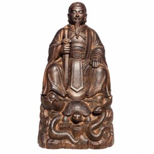 Zhenwu Emperor Wood Statue, approved main product view.