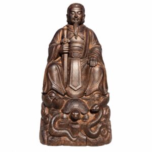 Zhenwu Emperor Wood Statue, approved main product view.