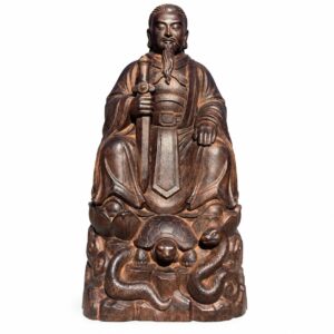 Zhenwu Emperor Wood Statue, approved main product view.