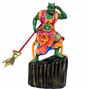 Mazu and Attendants Wood Statue Set, approved main product view.