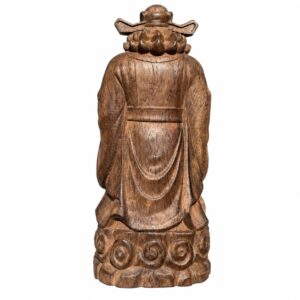 Zhong Kui Wood Statue, approved main product view.