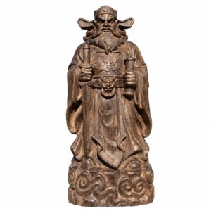 Zhong Kui Wood Statue, approved main product view.
