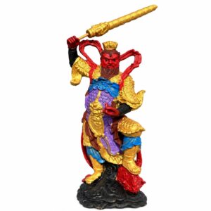 Wang Lingguan Wood Statue, approved main product view.