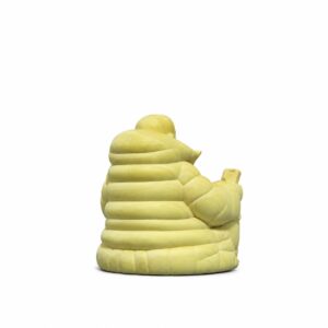 Laughing Buddha with Ingot Wood Statue, approved main product view.