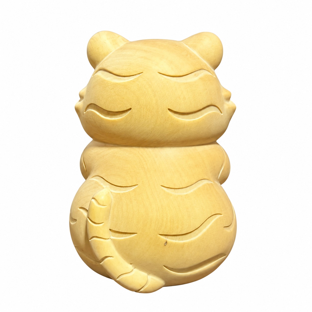 Hu Ye Tiger Deity Wood Figurine, approved main product view.