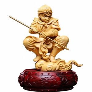 Sun Wukong Wood Statue, approved main product view.