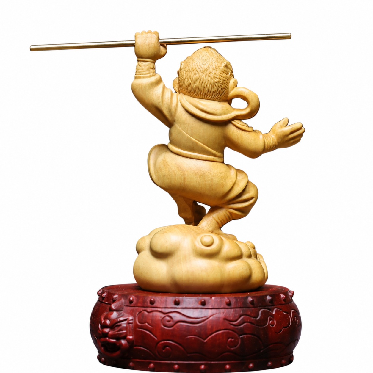 Sun Wukong Wood Statue, approved main product view.