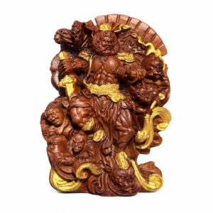 Zhong Kui Wood Figurine, approved main product view.