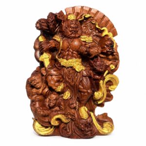 Zhong Kui Wood Figurine, approved main product view.