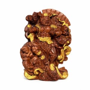 Zhong Kui Wood Figurine, approved main product view.