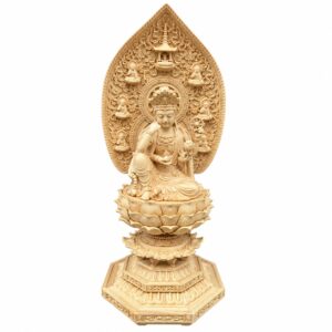 Six-Armed Guanyin Wood Statue, approved main product view.
