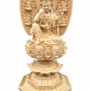 Six-Armed Guanyin Wood Statue, approved main product view.