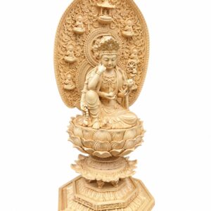 Six-Armed Guanyin Wood Statue, approved main product view.