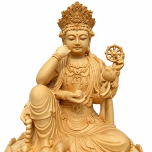 Six-Armed Guanyin Wood Statue, approved main product view.