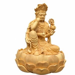 Six-Armed Guanyin Wood Statue, approved main product view.