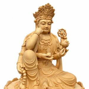 Six-Armed Guanyin Wood Statue, approved main product view.