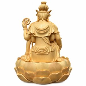 Six-Armed Guanyin Wood Statue, approved main product view.