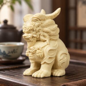 Baize Wood Figurine, approved scene product view.