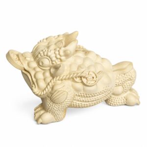 Three-Legged Toad Wood Figurine, approved main product view.