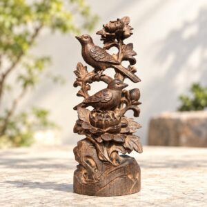 Magpie Wood Figurine, approved hero product view.