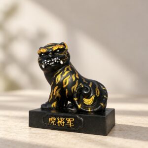 Hu Ye Tiger Deity Wood Statue, approved hero product view.