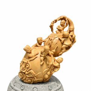 Seven Calabash Brothers Wood Figurines, approved main product view.