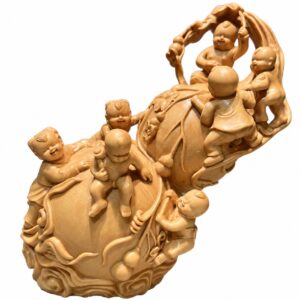 Seven Calabash Brothers Wood Figurines, approved main product view.