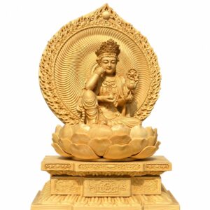 Six-Armed Guanyin Wood Statue, approved main product view.