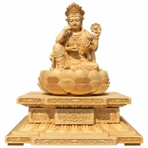 Six-Armed Guanyin Wood Statue, approved main product view.