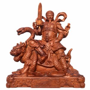 Zhenwu Emperor Wood Statue, approved main product view.