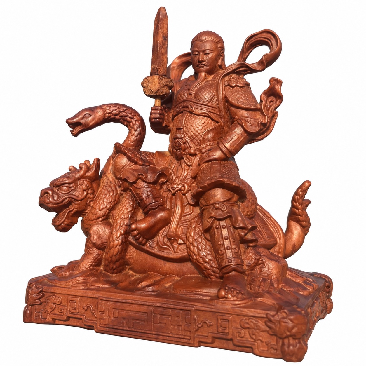 Zhenwu Emperor Wood Statue, approved main product view.