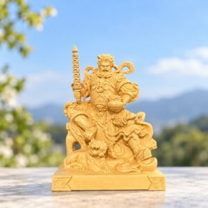 Zhao Gongming on Tiger Wood Statue, approved hero product view.