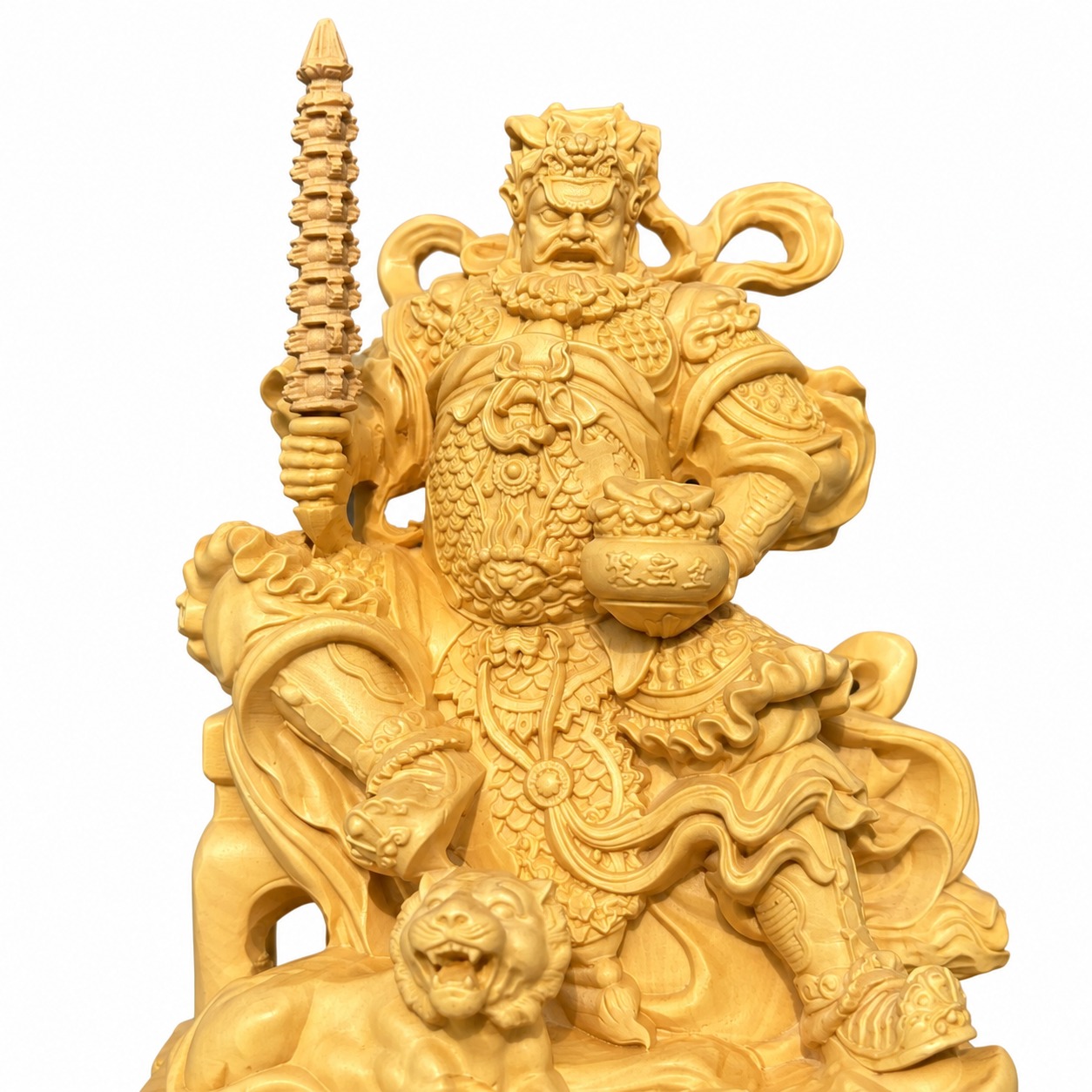 Zhao Gongming on Tiger Wood Statue, approved main product view.
