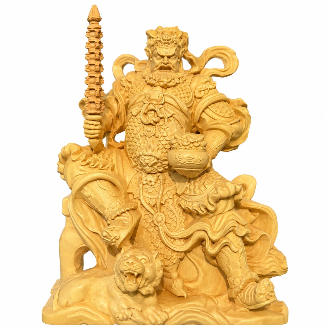 Zhao Gongming on Tiger Wood Statue, approved main product view.