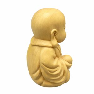 Ksitigarbha Wood Figurine, approved main product view.
