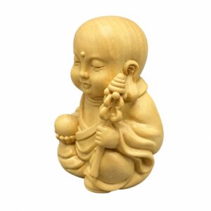 Ksitigarbha Wood Figurine, approved main product view.